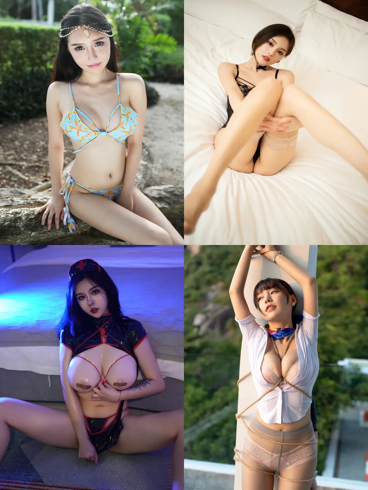 [XINGYAN星颜社]-第45期白一晗写真-黑丝袜写真