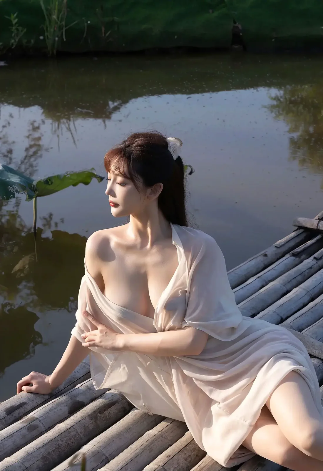 秀人网丰满美女曼柔，曼妙制服妖娆写真