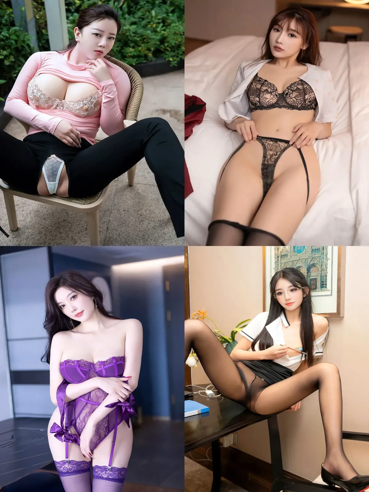 秀人网白嫩美女陆萱萱，曼妙长腿诱惑写真-黑丝袜写真