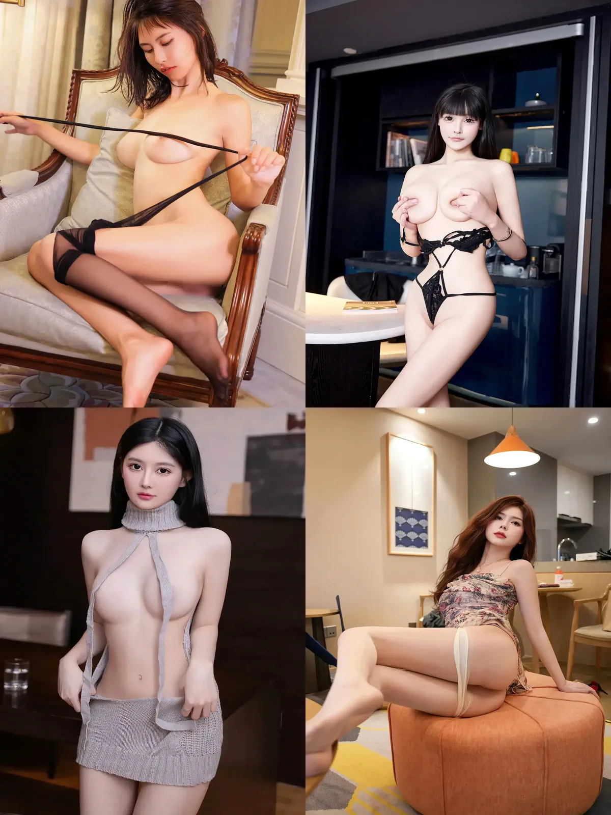 秀人网知性模特江真真，风韵美乳合集精选-黑丝袜写真