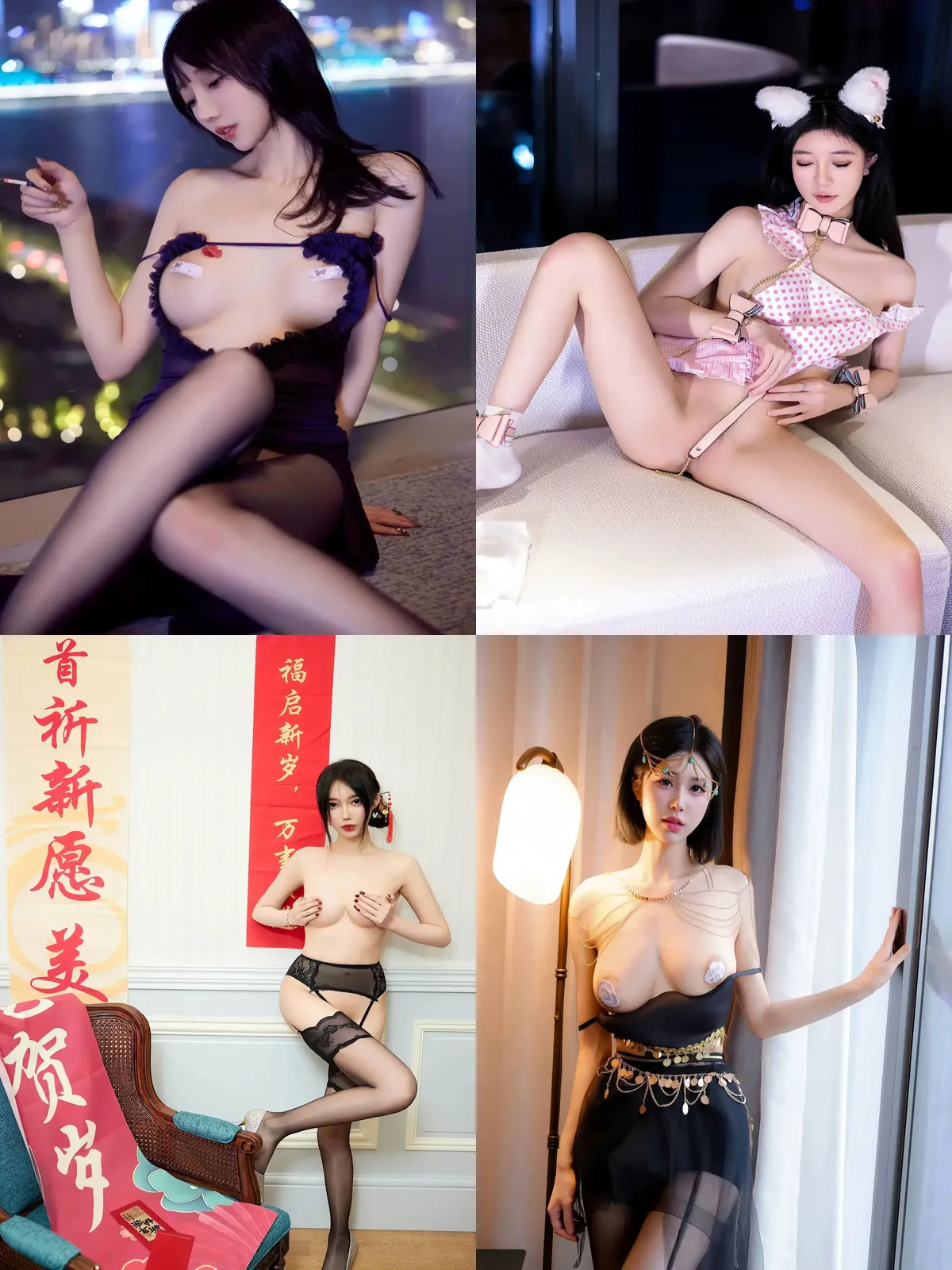 秀人网熟女奶芙酱，迷人翘臀写真集-黑丝袜写真